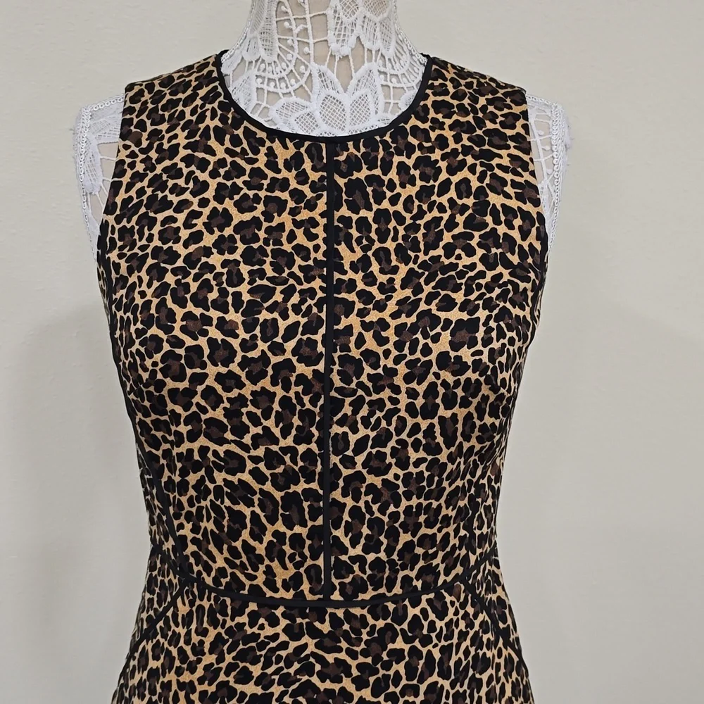 J.CREW Leopard Print A-line Shift Sheath Dress